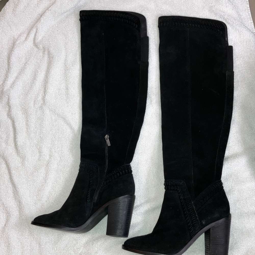 Madolee 8.5  Over the Knee Suede Boots Boot Black